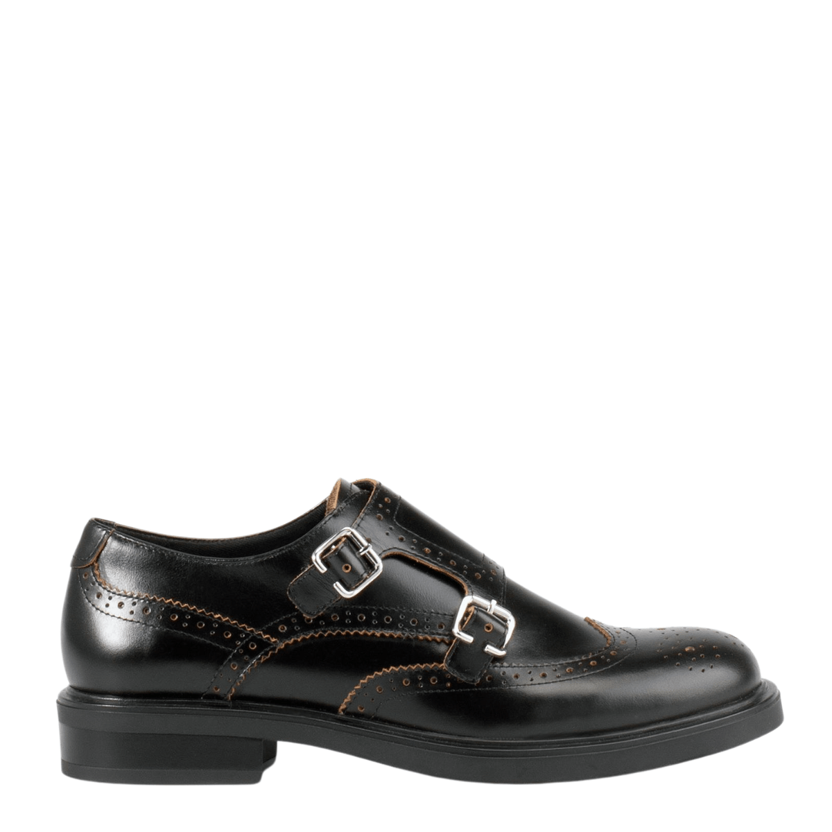 Vagabond Women's Freya Shoes in Black Contrast Edges - Getoutside Shoes