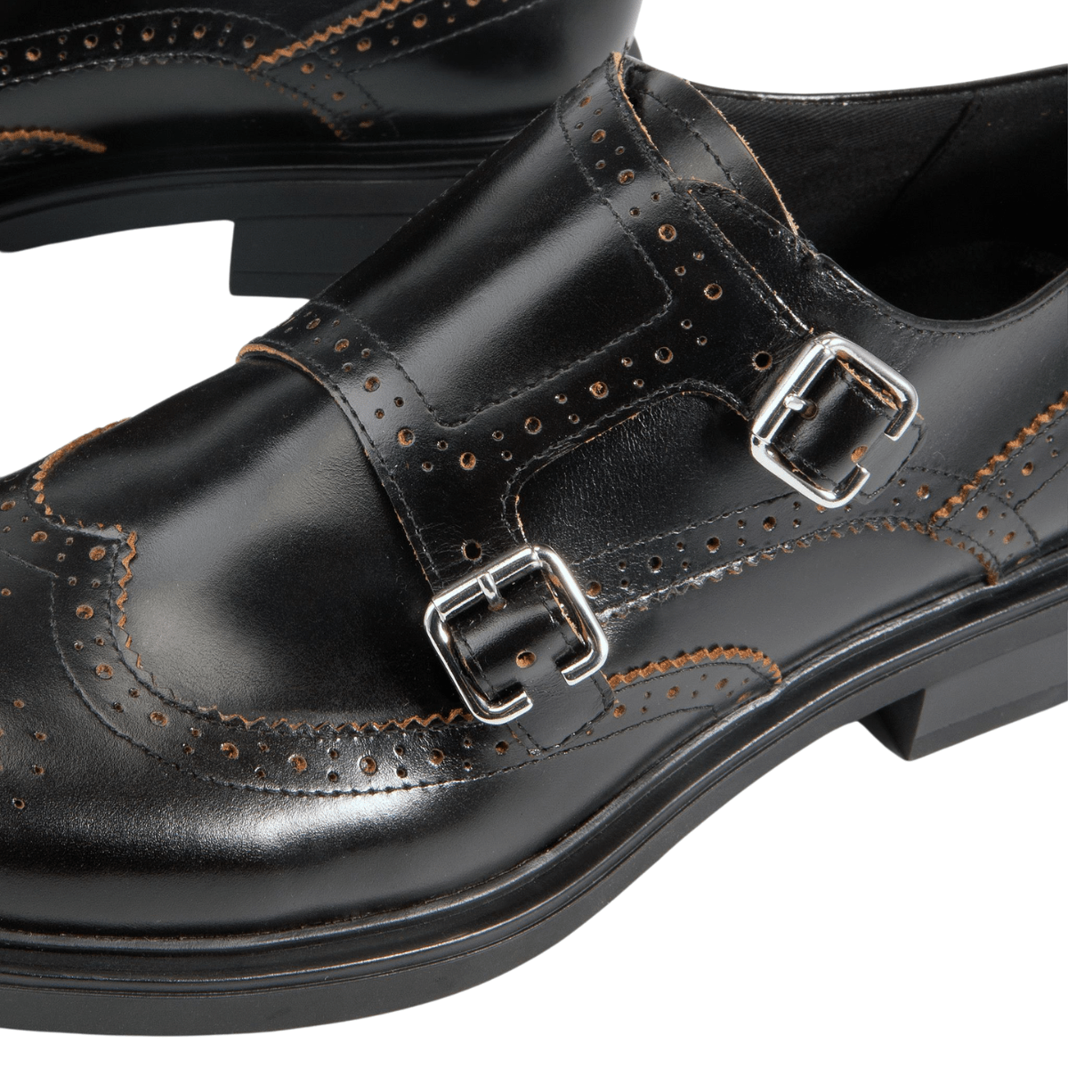 Vagabond Women's Freya Shoes in Black Contrast Edges - Getoutside Shoes