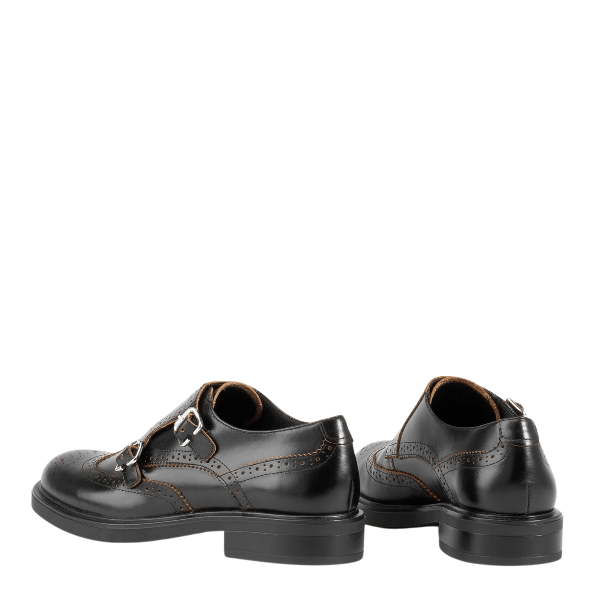 Vagabond Women's Freya Shoes in Black Contrast Edges - Getoutside Shoes