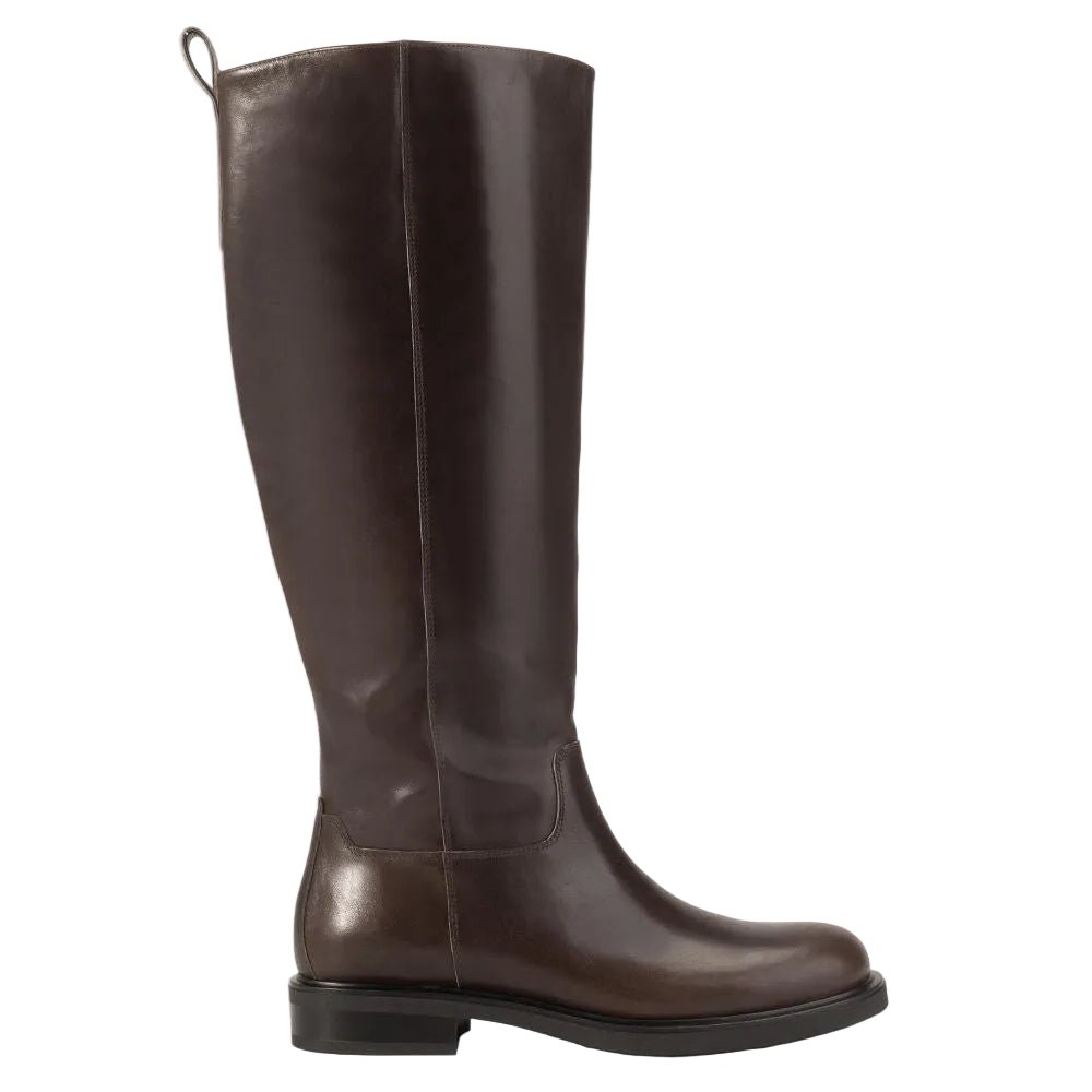 Vagabond Women's Freya Tall Boots in Dark Brown Leather - Getoutside Shoes