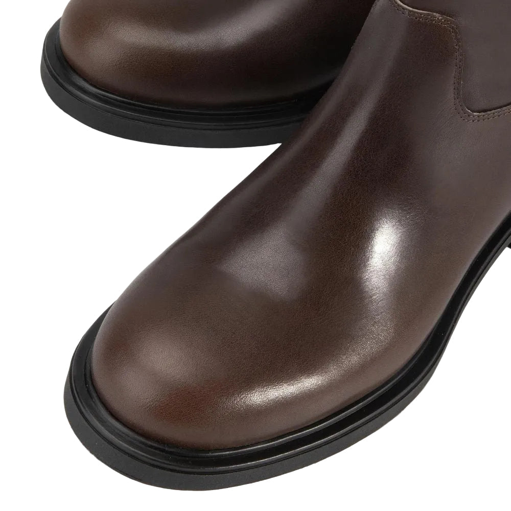 Vagabond Women's Freya Tall Boots in Dark Brown Leather - Getoutside Shoes