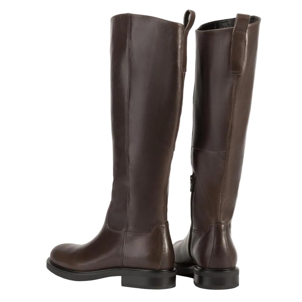 Vagabond Women's Freya Tall Boots in Dark Brown Leather - Getoutside Shoes