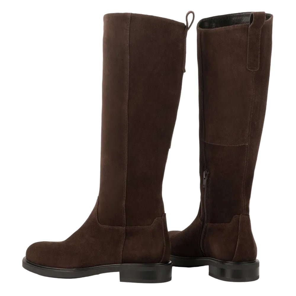 Vagabond Women's Freya Tall Boots in Dark Brown Suede - Getoutside Shoes