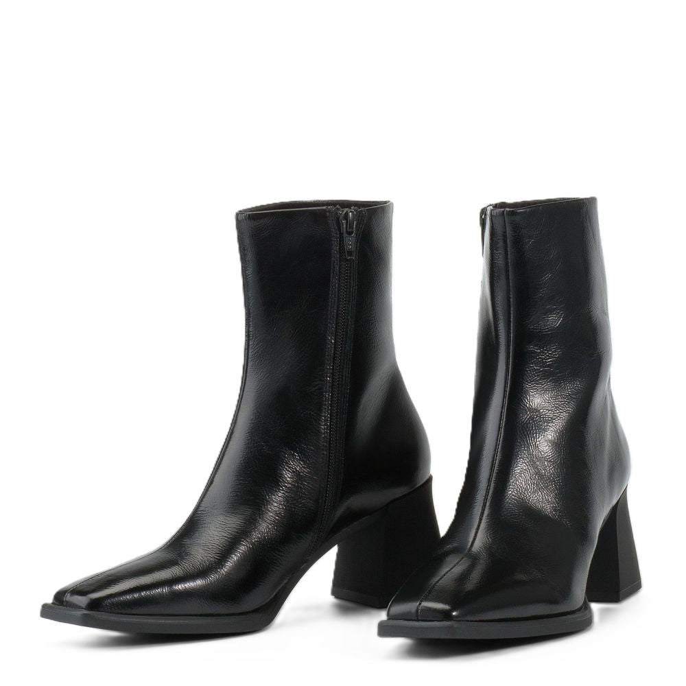Vagabond Women's Hedda Ankle Boots in Black Patent Leather - Getoutside Shoes