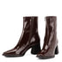 Vagabond Women's Hedda Ankle Boots in Dark Brown Patent Leather - Getoutside Shoes