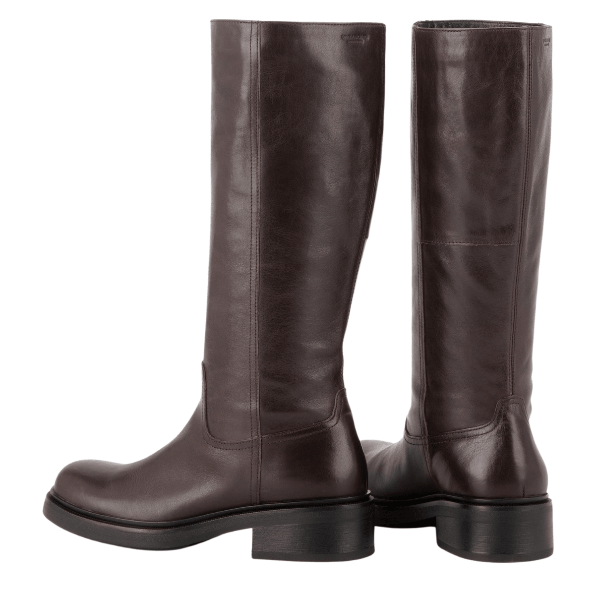 Vagabond Women's Karlie Tall Boots in Dark Brown Leather - Getoutside Shoes