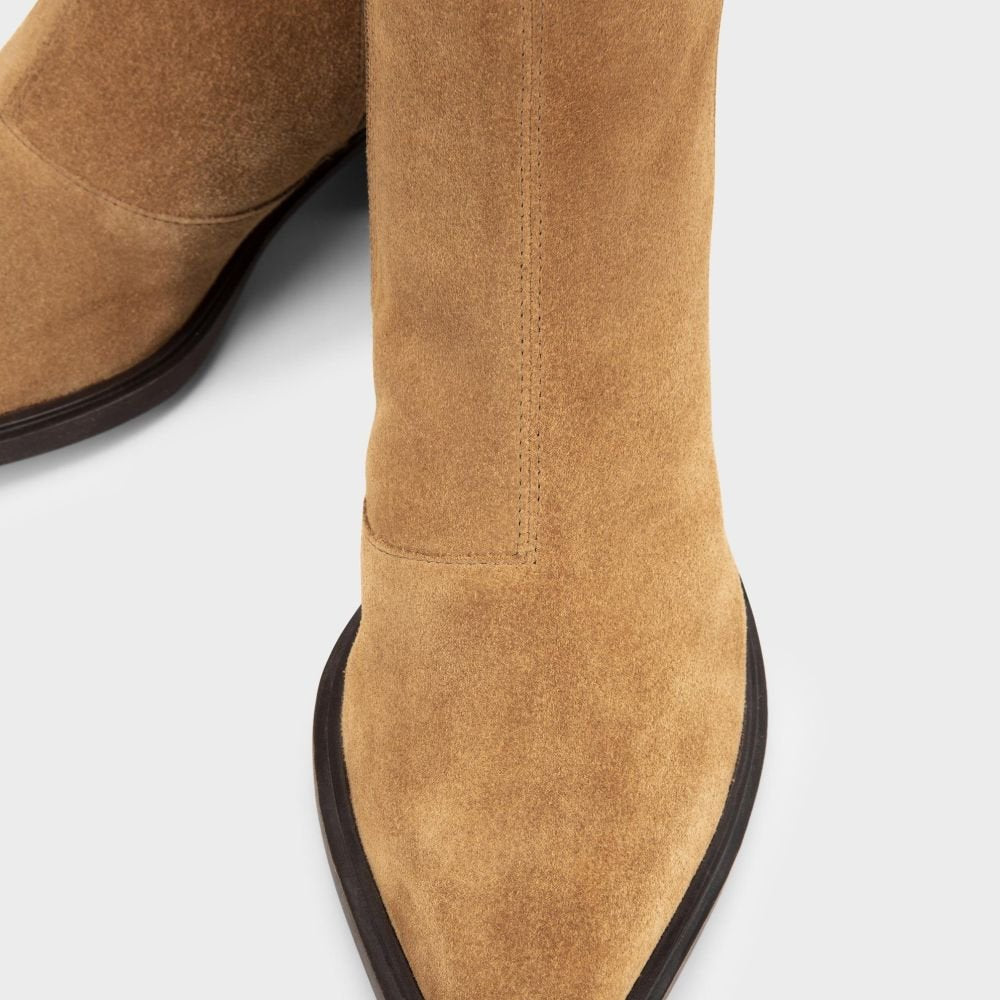 Vagabond Women's Kelsey Boots in Beige/Suede - Getoutside Shoes