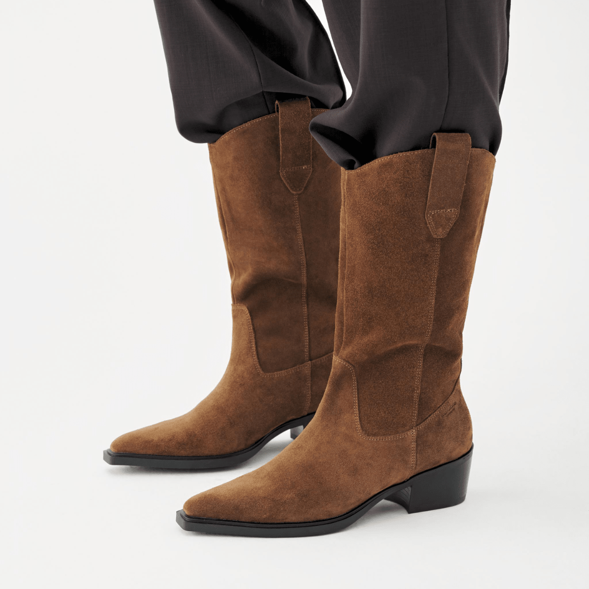 Vagabond Women's Kelsey Tall Boots in Brown Suede - Getoutside Shoes