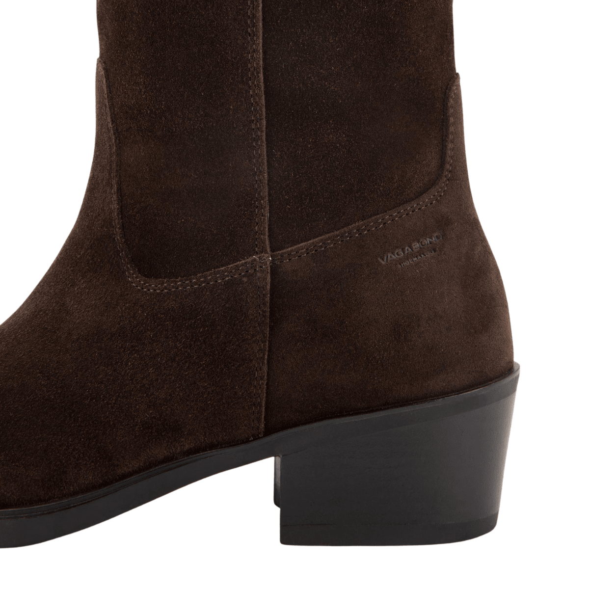 Vagabond Women's Kelsey Tall Boots in Dark Brown Suede - Getoutside Shoes