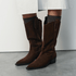 Vagabond Women's Kelsey Tall Boots in Dark Brown Suede - Getoutside Shoes