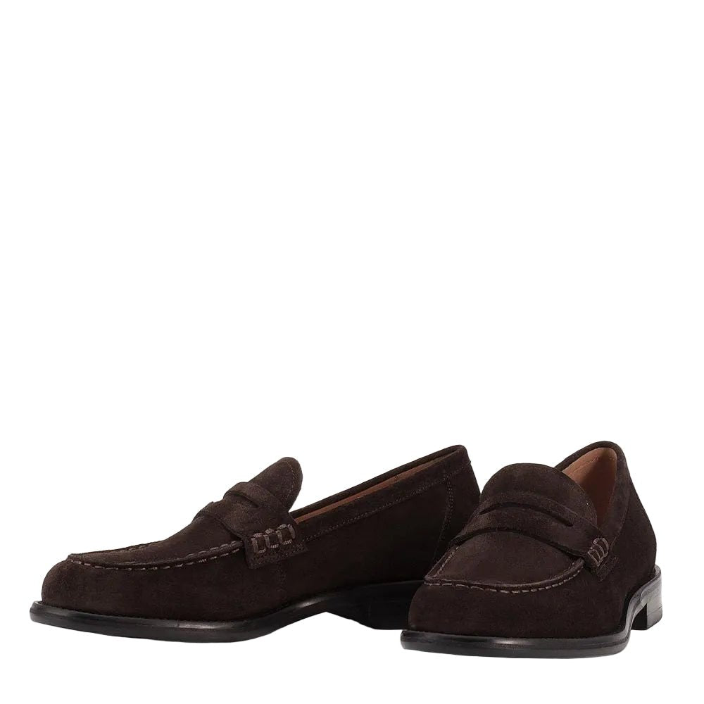 Vagabond Women's Linn Loafers in Dark Brown Suede - Getoutside Shoes