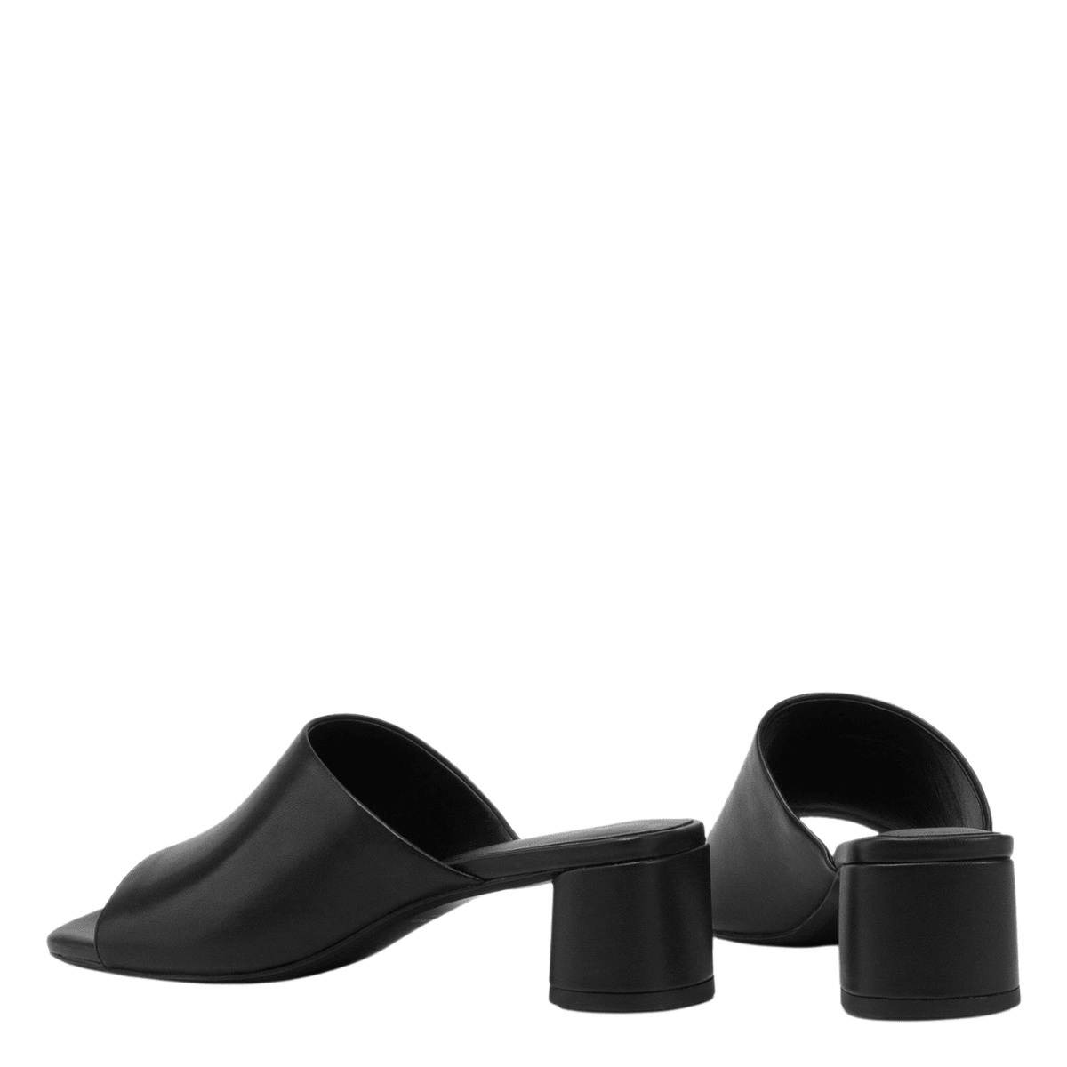 Vagabond Women's Piper Mules in Black Leather - Getoutside Shoes